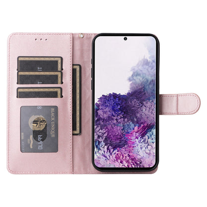 Samsung Galaxy S20 Diamond Lattice Leather Flip Phone Case - Durable and Convenient Holder with Precision Cutouts