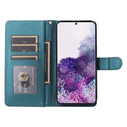 Samsung Galaxy S20 Diamond Lattice Leather Flip Phone Case - Durable and Convenient Holder with Precision Cutouts