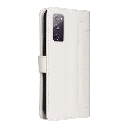 Samsung Galaxy S20 FE Diamond Lattice Leather Flip Phone Case - Durable and Convenient Holder with Precision Cutouts