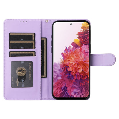 Samsung Galaxy S20 FE Diamond Lattice Leather Flip Phone Case - Durable and Convenient Holder with Precision Cutouts