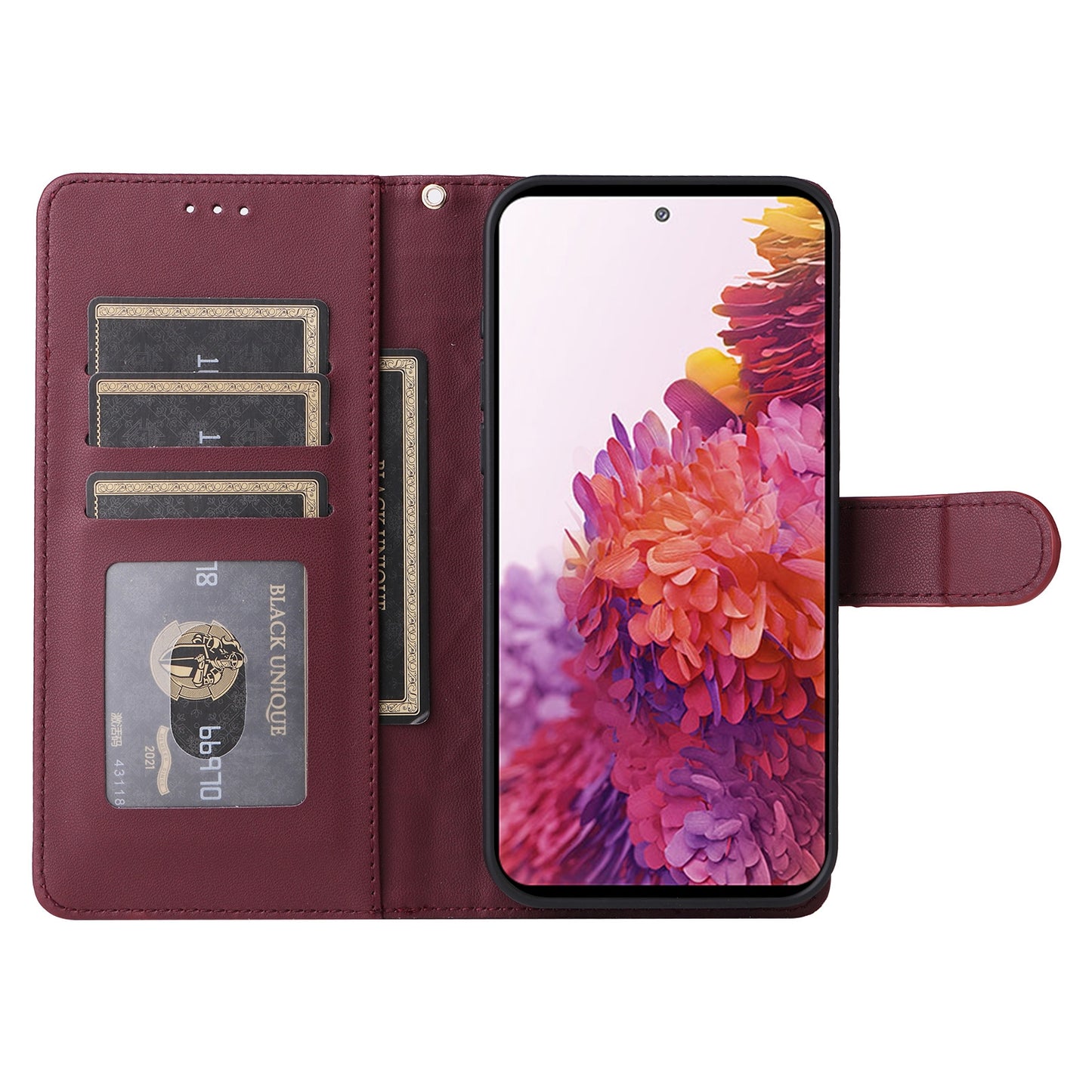 Samsung Galaxy S20 FE Diamond Lattice Leather Flip Phone Case - Durable and Convenient Holder with Precision Cutouts