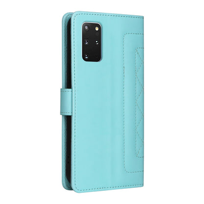 Samsung Galaxy S20+ Diamond Lattice Leather Flip Phone Case - Durable and Convenient Holder with Precision Cutouts