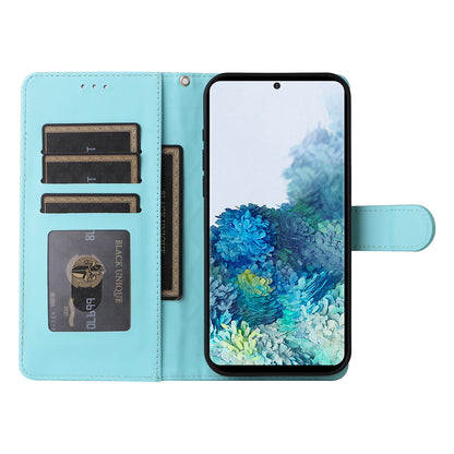 Samsung Galaxy S20+ Diamond Lattice Leather Flip Phone Case - Durable and Convenient Holder with Precision Cutouts