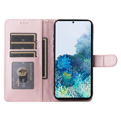 Samsung Galaxy S20+ Diamond Lattice Leather Flip Phone Case - Durable and Convenient Holder with Precision Cutouts