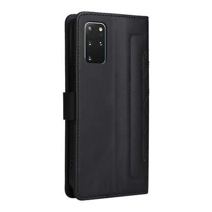 Samsung Galaxy S20+ Diamond Lattice Leather Flip Phone Case - Durable and Convenient Holder with Precision Cutouts