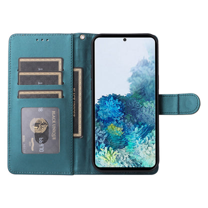 Samsung Galaxy S20+ Diamond Lattice Leather Flip Phone Case - Durable and Convenient Holder with Precision Cutouts