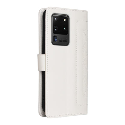 Samsung Galaxy S20 Ultra Diamond Lattice Leather Flip Phone Case - Durable and Convenient Holder with Precision Cutouts