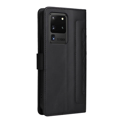 Samsung Galaxy S20 Ultra Diamond Lattice Leather Flip Phone Case - Durable and Convenient Holder with Precision Cutouts