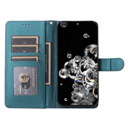 Samsung Galaxy S20 Ultra Diamond Lattice Leather Flip Phone Case - Durable and Convenient Holder with Precision Cutouts