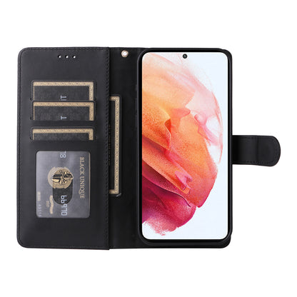 Samsung Galaxy S21 5G Diamond Lattice Leather Flip Phone Case - Durable and Convenient Holder with Precision Cutouts