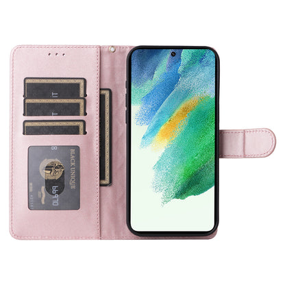 Samsung Galaxy S21 FE 5G Diamond Lattice Leather Flip Phone Case - Durable and Convenient Holder with Precision Cutouts