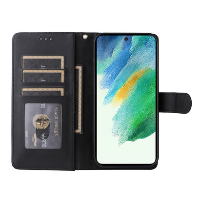 Samsung Galaxy S21 FE 5G Diamond Lattice Leather Flip Phone Case - Durable and Convenient Holder with Precision Cutouts