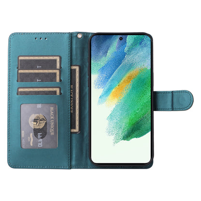 Samsung Galaxy S21 FE 5G Diamond Lattice Leather Flip Phone Case - Durable and Convenient Holder with Precision Cutouts