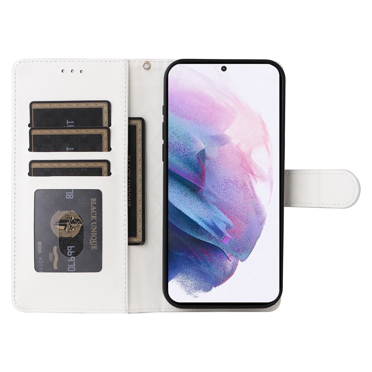 Samsung Galaxy S21+ 5G Diamond Lattice Leather Flip Phone Case - Durable and Convenient Holder with Precision Cutouts