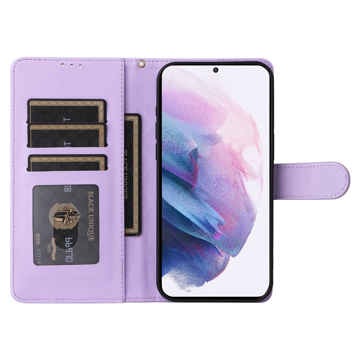 Samsung Galaxy S21+ 5G Diamond Lattice Leather Flip Phone Case - Durable and Convenient Holder with Precision Cutouts