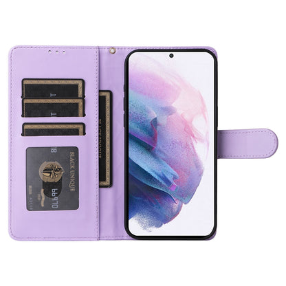 Samsung Galaxy S21+ 5G Diamond Lattice Leather Flip Phone Case - Durable and Convenient Holder with Precision Cutouts