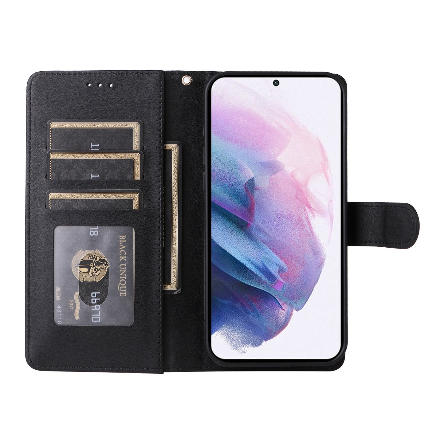 Samsung Galaxy S21+ 5G Diamond Lattice Leather Flip Phone Case - Durable and Convenient Holder with Precision Cutouts