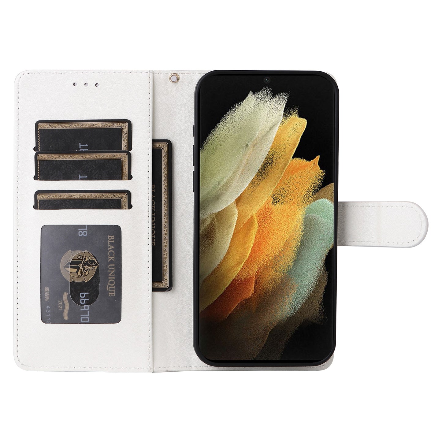 Samsung Galaxy S21 Ultra 5G Diamond Lattice Leather Flip Phone Case - Durable and Convenient Holder with Precision Cutouts