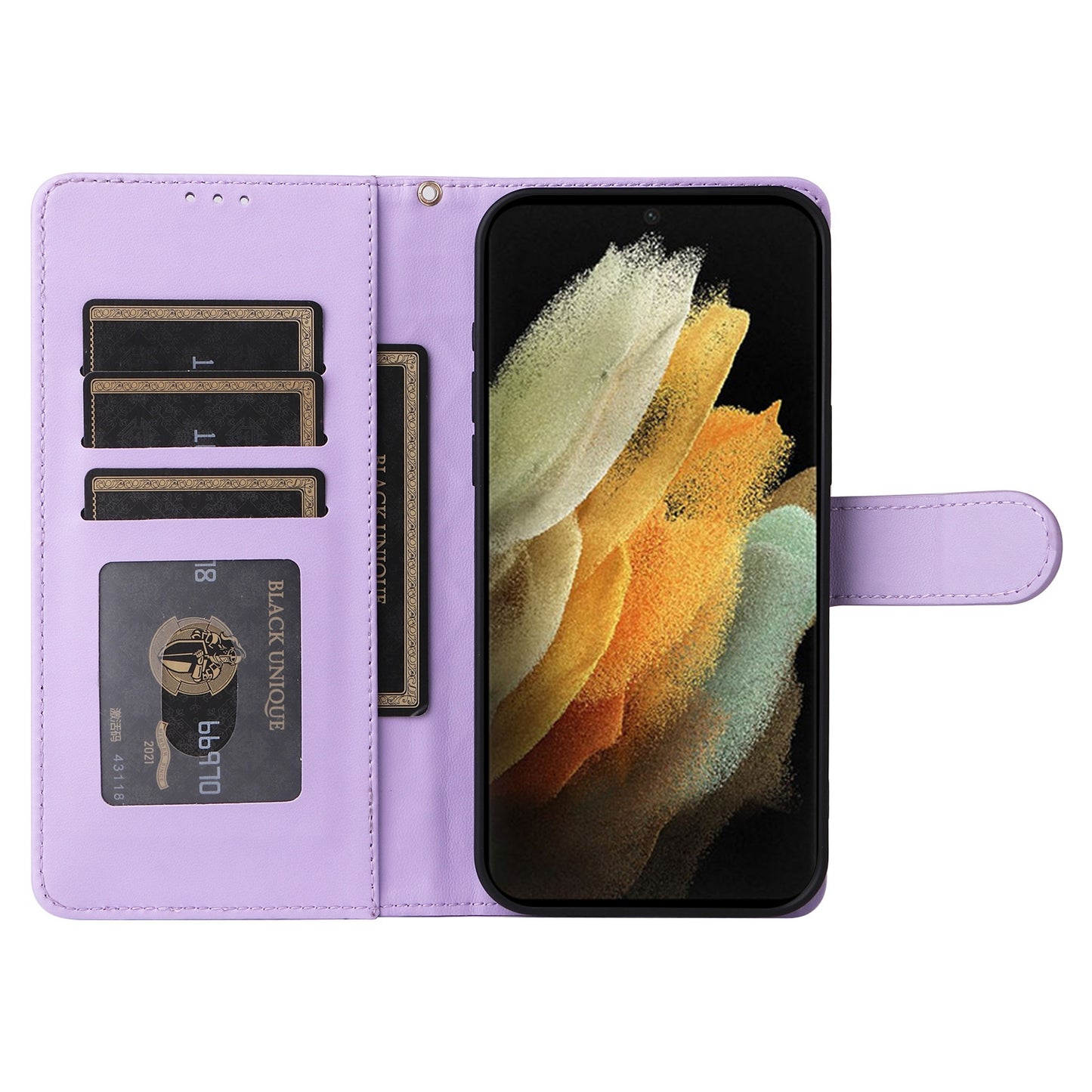 Samsung Galaxy S21 Ultra 5G Diamond Lattice Leather Flip Phone Case - Durable and Convenient Holder with Precision Cutouts