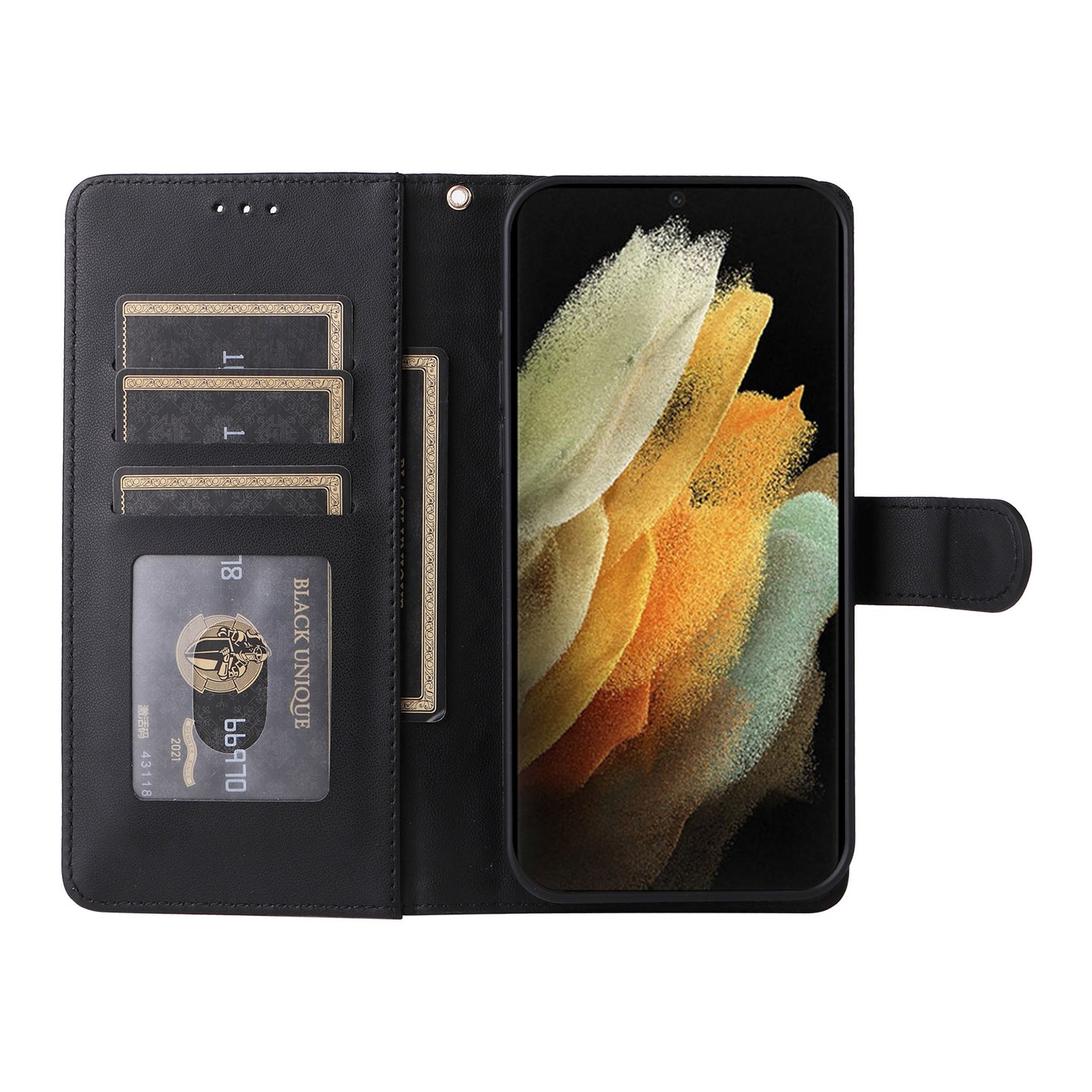 Samsung Galaxy S21 Ultra 5G Diamond Lattice Leather Flip Phone Case - Durable and Convenient Holder with Precision Cutouts