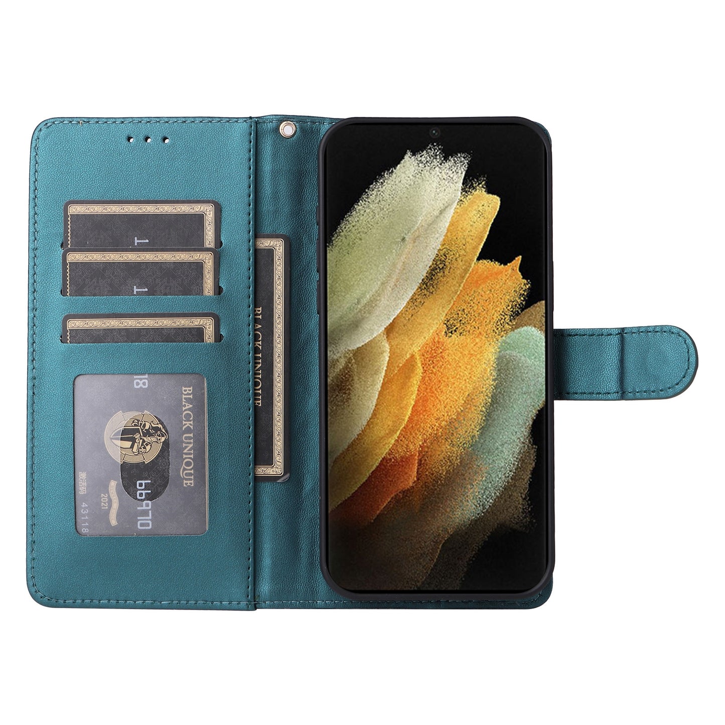 Samsung Galaxy S21 Ultra 5G Diamond Lattice Leather Flip Phone Case - Durable and Convenient Holder with Precision Cutouts