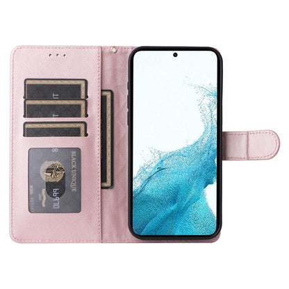 Samsung Galaxy S22 5G Diamond Lattice Leather Flip Phone Case - Durable and Convenient Holder with Precision Cutouts