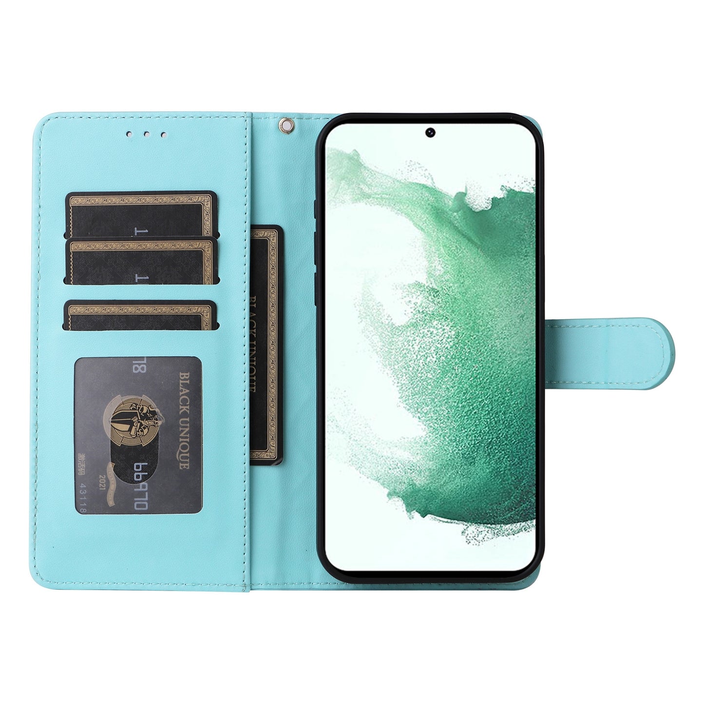 Samsung Galaxy S22+ 5G Diamond Lattice Leather Flip Phone Case - Durable and Convenient Holder with Precision Cutouts