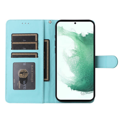 Samsung Galaxy S22+ 5G Diamond Lattice Leather Flip Phone Case - Durable and Convenient Holder with Precision Cutouts