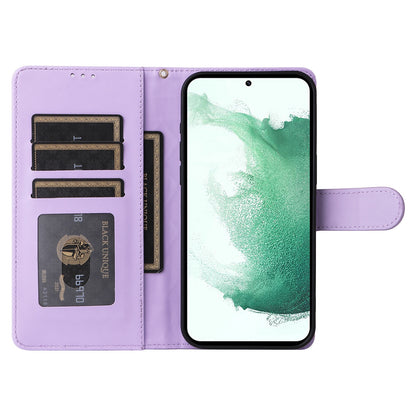 Samsung Galaxy S22+ 5G Diamond Lattice Leather Flip Phone Case - Durable and Convenient Holder with Precision Cutouts