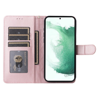 Samsung Galaxy S22+ 5G Diamond Lattice Leather Flip Phone Case - Durable and Convenient Holder with Precision Cutouts