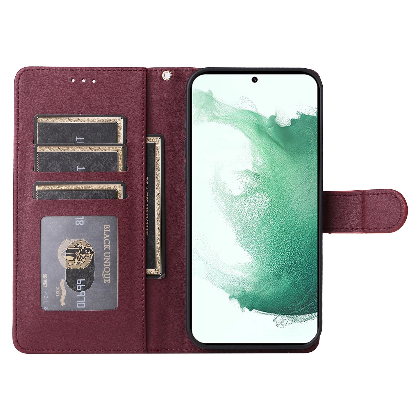 Samsung Galaxy S22+ 5G Diamond Lattice Leather Flip Phone Case - Durable and Convenient Holder with Precision Cutouts