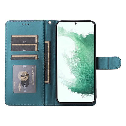 Samsung Galaxy S22+ 5G Diamond Lattice Leather Flip Phone Case - Durable and Convenient Holder with Precision Cutouts