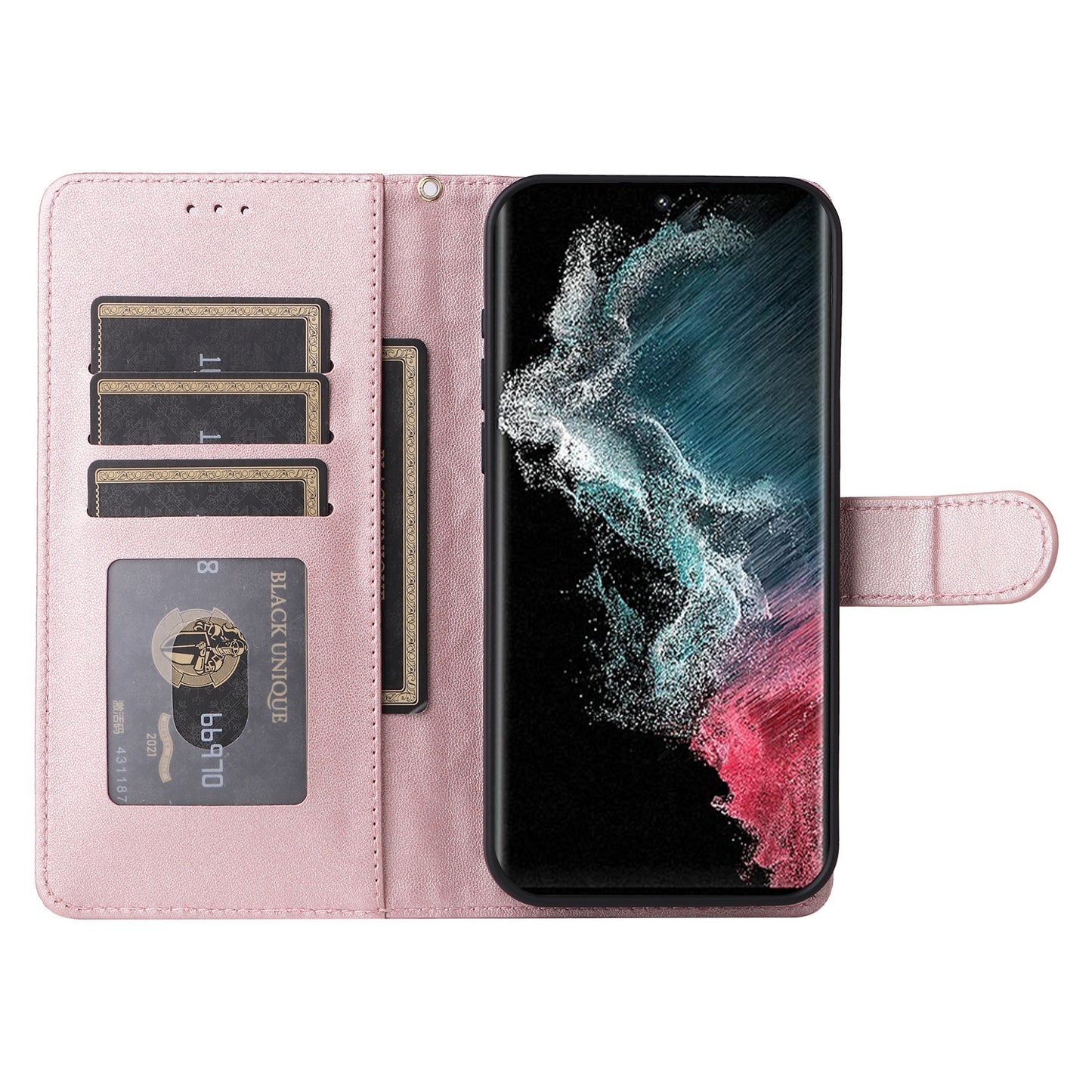 Samsung Galaxy S22 Ultra 5G Diamond Lattice Leather Flip Phone Case - Durable and Convenient Holder with Precision Cutouts