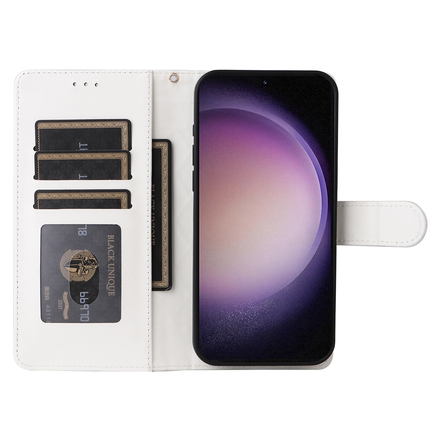 Samsung Galaxy S23 5G Diamond Lattice Leather Flip Phone Case - Durable and Convenient Holder with Precision Cutouts