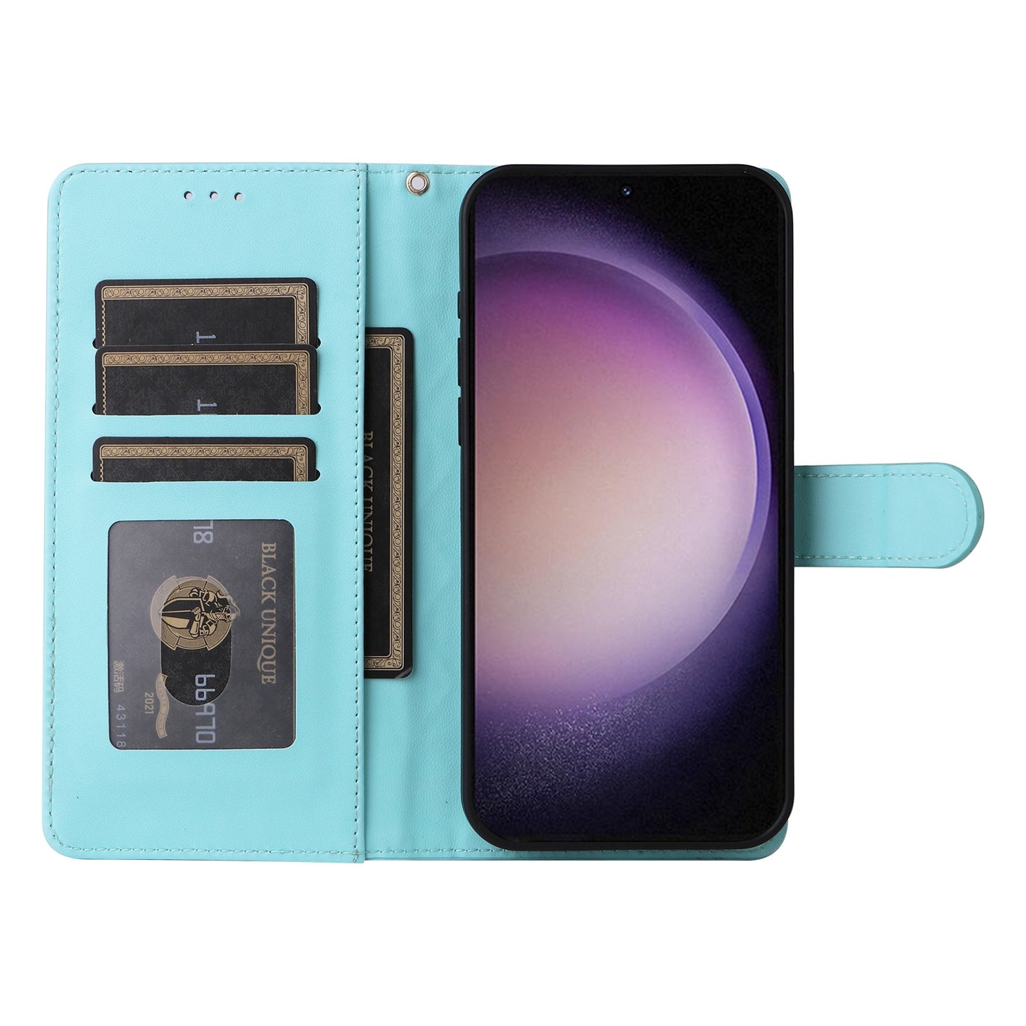 Samsung Galaxy S23 5G Diamond Lattice Leather Flip Phone Case - Durable and Convenient Holder with Precision Cutouts