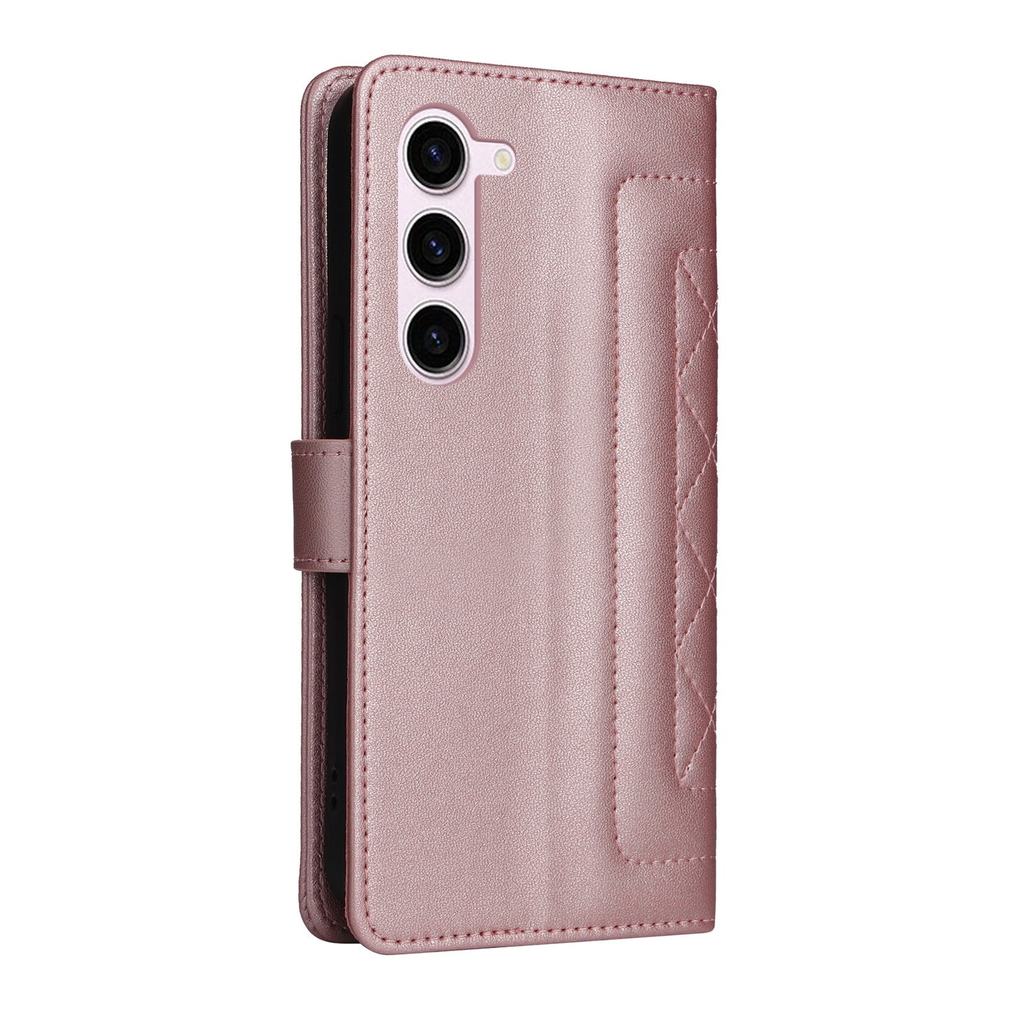 Samsung Galaxy S23 5G Diamond Lattice Leather Flip Phone Case - Durable and Convenient Holder with Precision Cutouts