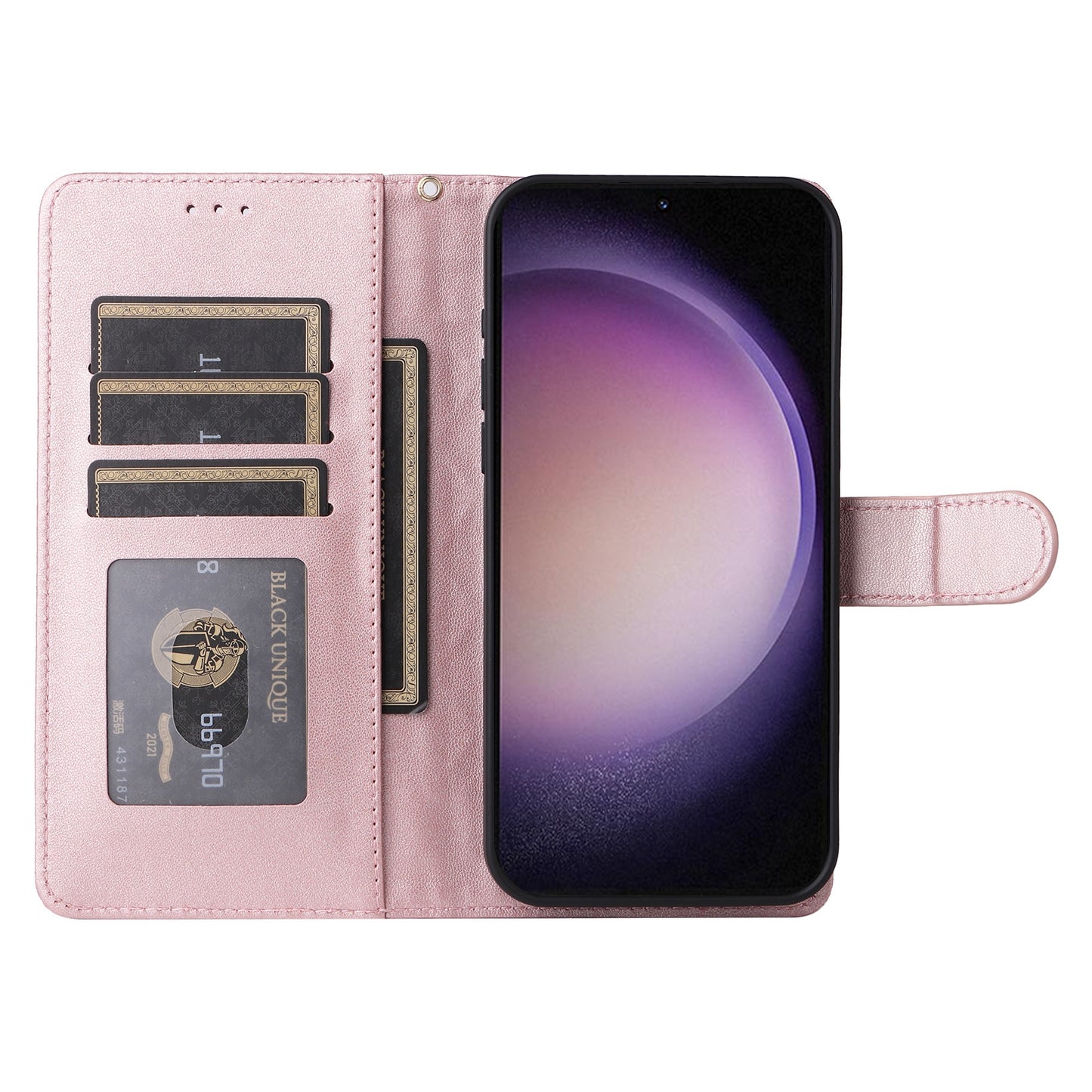 Samsung Galaxy S23 5G Diamond Lattice Leather Flip Phone Case - Durable and Convenient Holder with Precision Cutouts