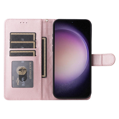 Samsung Galaxy S23 5G Diamond Lattice Leather Flip Phone Case - Durable and Convenient Holder with Precision Cutouts