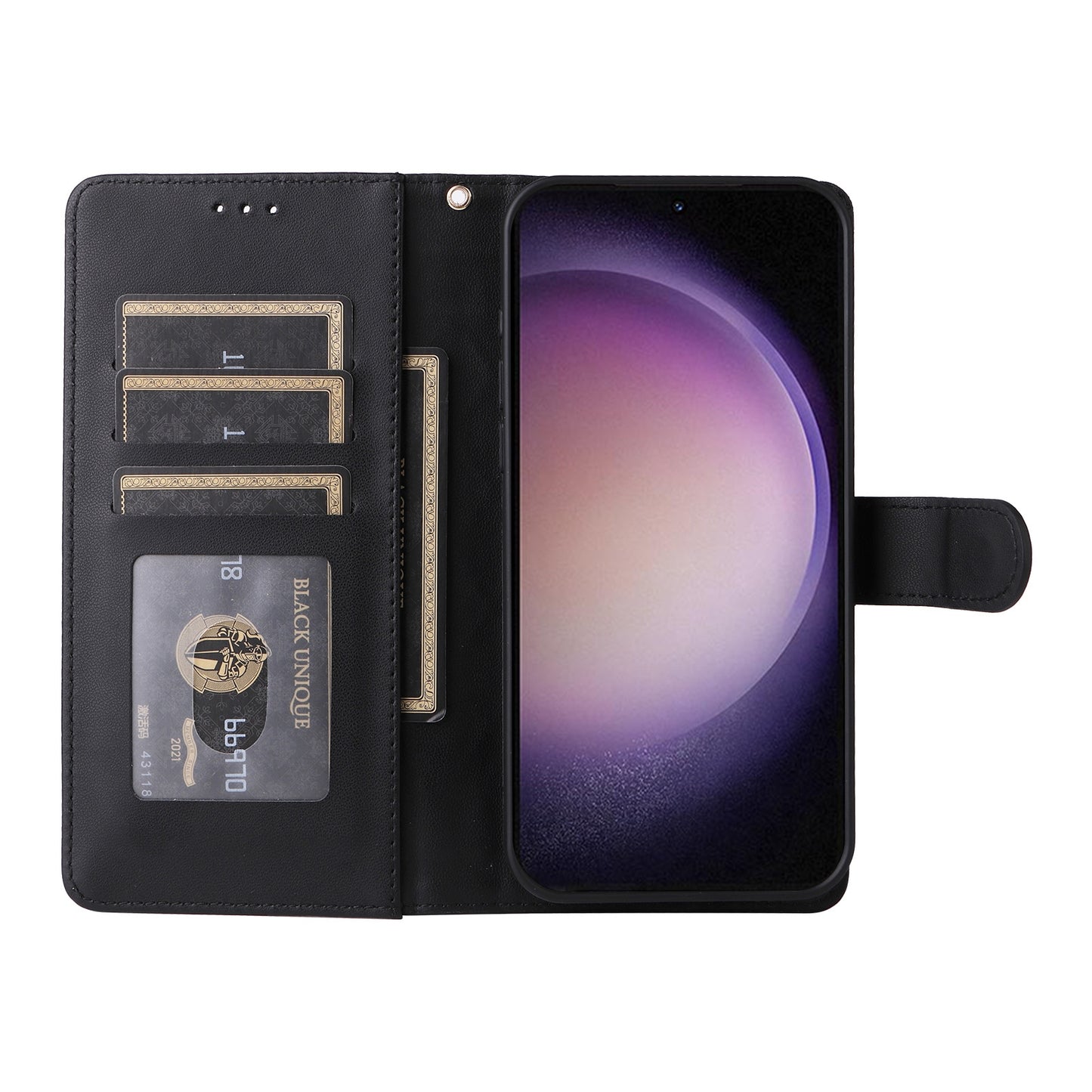 Samsung Galaxy S23 5G Diamond Lattice Leather Flip Phone Case - Durable and Convenient Holder with Precision Cutouts