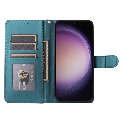 Samsung Galaxy S23 5G Diamond Lattice Leather Flip Phone Case - Durable and Convenient Holder with Precision Cutouts