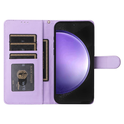 Samsung Galaxy S23 FE 5G Diamond Lattice Leather Flip Phone Case - Durable and Convenient Holder with Precision Cutouts