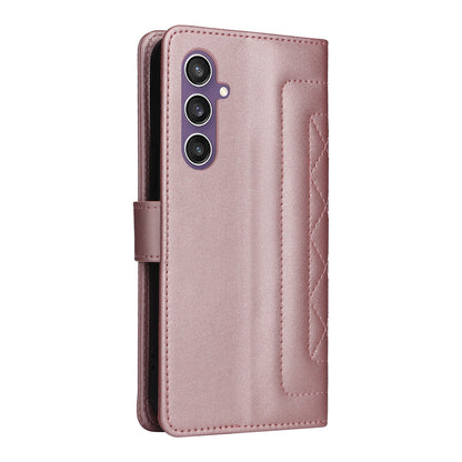 Samsung Galaxy S23 FE 5G Diamond Lattice Leather Flip Phone Case - Durable and Convenient Holder with Precision Cutouts