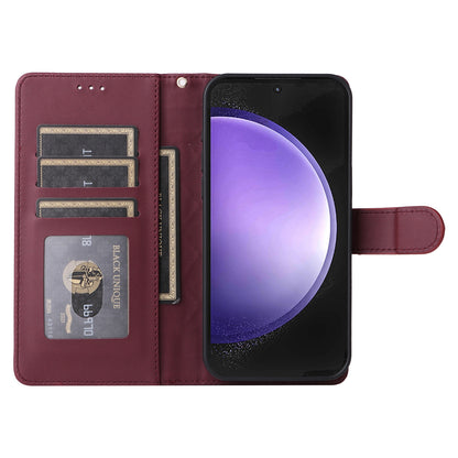 Samsung Galaxy S23 FE 5G Diamond Lattice Leather Flip Phone Case - Durable and Convenient Holder with Precision Cutouts