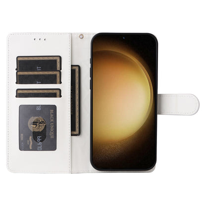 Samsung Galaxy S23+ 5G Diamond Lattice Leather Flip Phone Case - Durable and Convenient Holder with Precision Cutouts