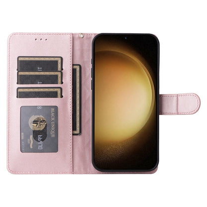 Samsung Galaxy S23+ 5G Diamond Lattice Leather Flip Phone Case - Durable and Convenient Holder with Precision Cutouts