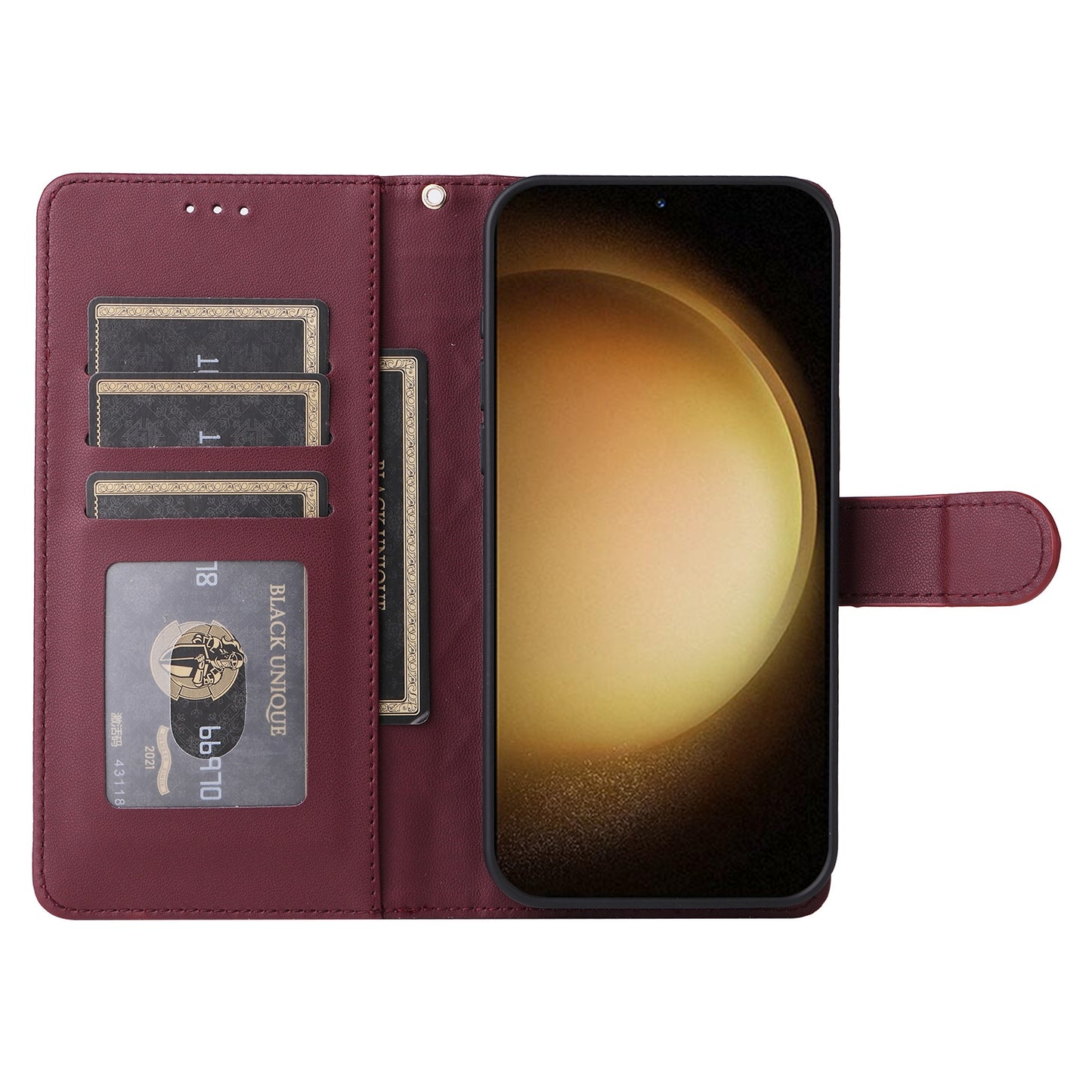 Samsung Galaxy S23+ 5G Diamond Lattice Leather Flip Phone Case - Durable and Convenient Holder with Precision Cutouts