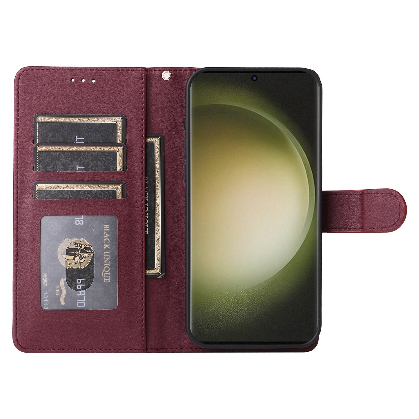 Samsung Galaxy S23 Ultra 5G Diamond Lattice Leather Flip Phone Case - Durable and Convenient Holder with Precision Cutouts