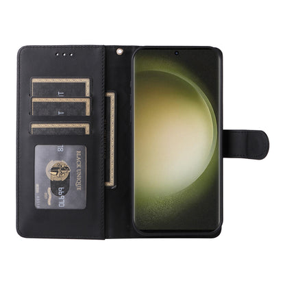 Samsung Galaxy S23 Ultra 5G Diamond Lattice Leather Flip Phone Case - Durable and Convenient Holder with Precision Cutouts