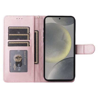 Samsung Galaxy S24 5G Diamond Lattice Leather Flip Phone Case - Durable and Convenient Holder with Precision Cutouts