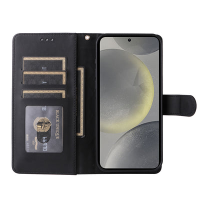 Samsung Galaxy S24 5G Diamond Lattice Leather Flip Phone Case - Durable and Convenient Holder with Precision Cutouts